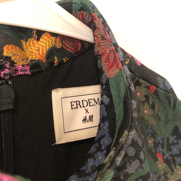 Erdem x H&M Floral Jacquard Dress sz 6 - Picture 6 of 8
